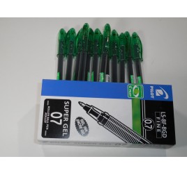 BOLIGRAFO PILOT SUPER GEL FINE 0.7 VERDE (X1)